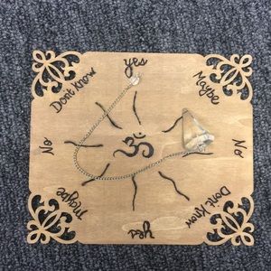 Handmade pendulum answer board
